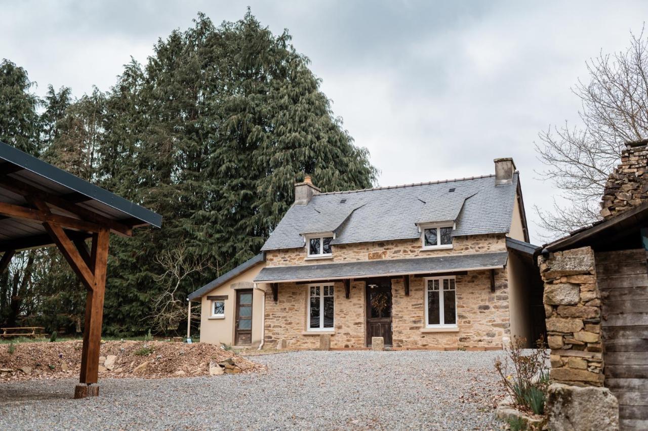 Cottage Breton - Gite De Charme En Centre Finistere Plonévez-du-Faou Eksteriør billede