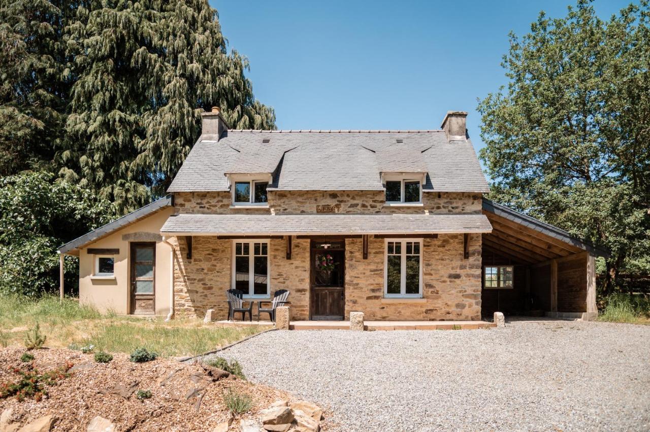 Cottage Breton - Gite De Charme En Centre Finistere Plonévez-du-Faou Eksteriør billede